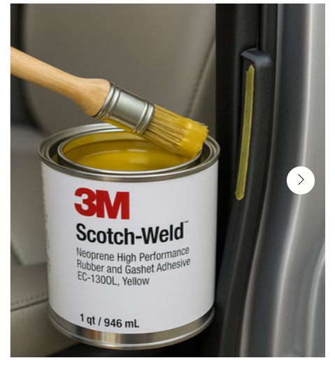 3M Neoprene Rubber and Gasket Adhesive 1300L | Pack of 12 Cans (Quart pack)
