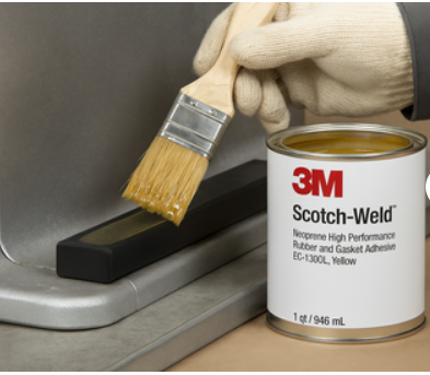 3M Neoprene Rubber and Gasket Adhesive 1300L | Pack of 12 Cans (Quart pack)