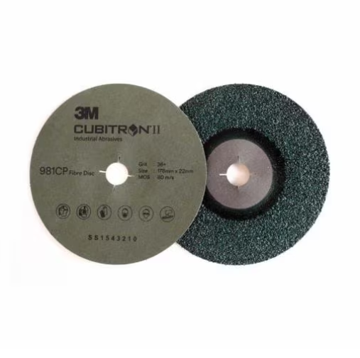 3M Cubitron 2 Fiber Disc 981CP | 4" 60 Grit | Pack of 100