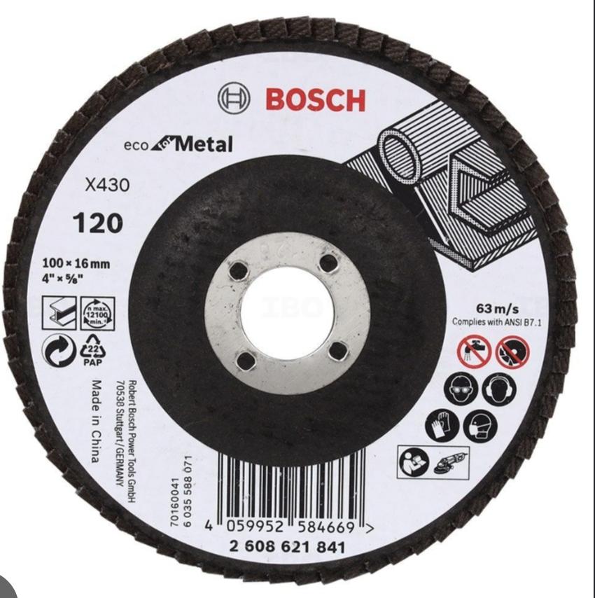 flap disc X430   4"  G120 ( MOQ 200)