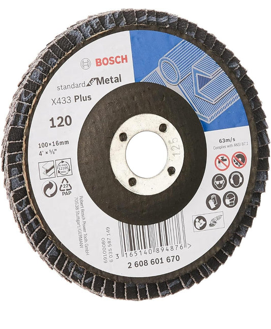 Flap Disc X433  4"  G120 (11pcs)